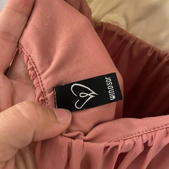 Windsor Pink and White Lace Maxi Dress - Picture 3 of 4